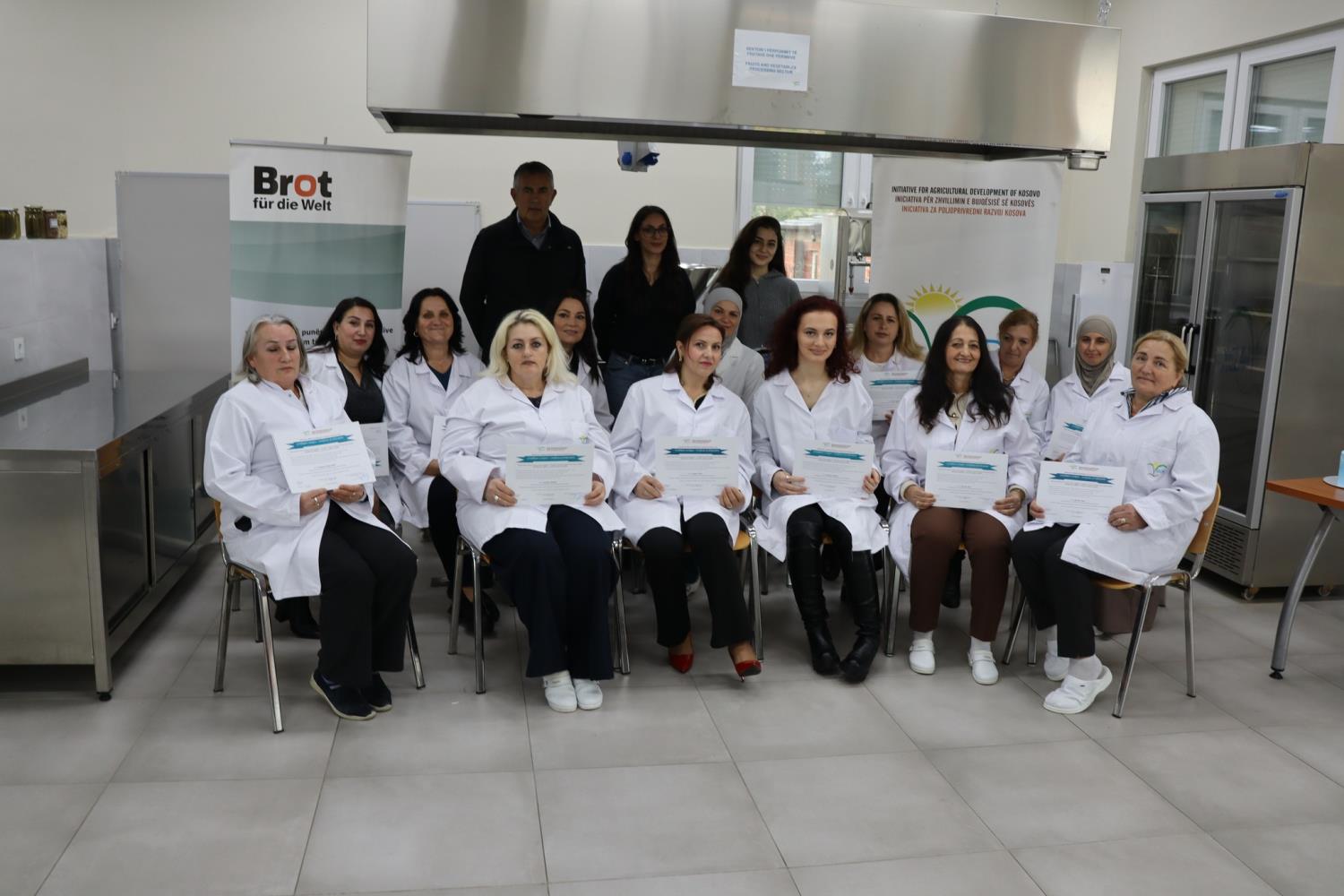 Certificate Award Ceremony for Participants of the Professional Training in Fruit, Vegetable, and Similar Products Preservation in the Municipality of Skenderaj