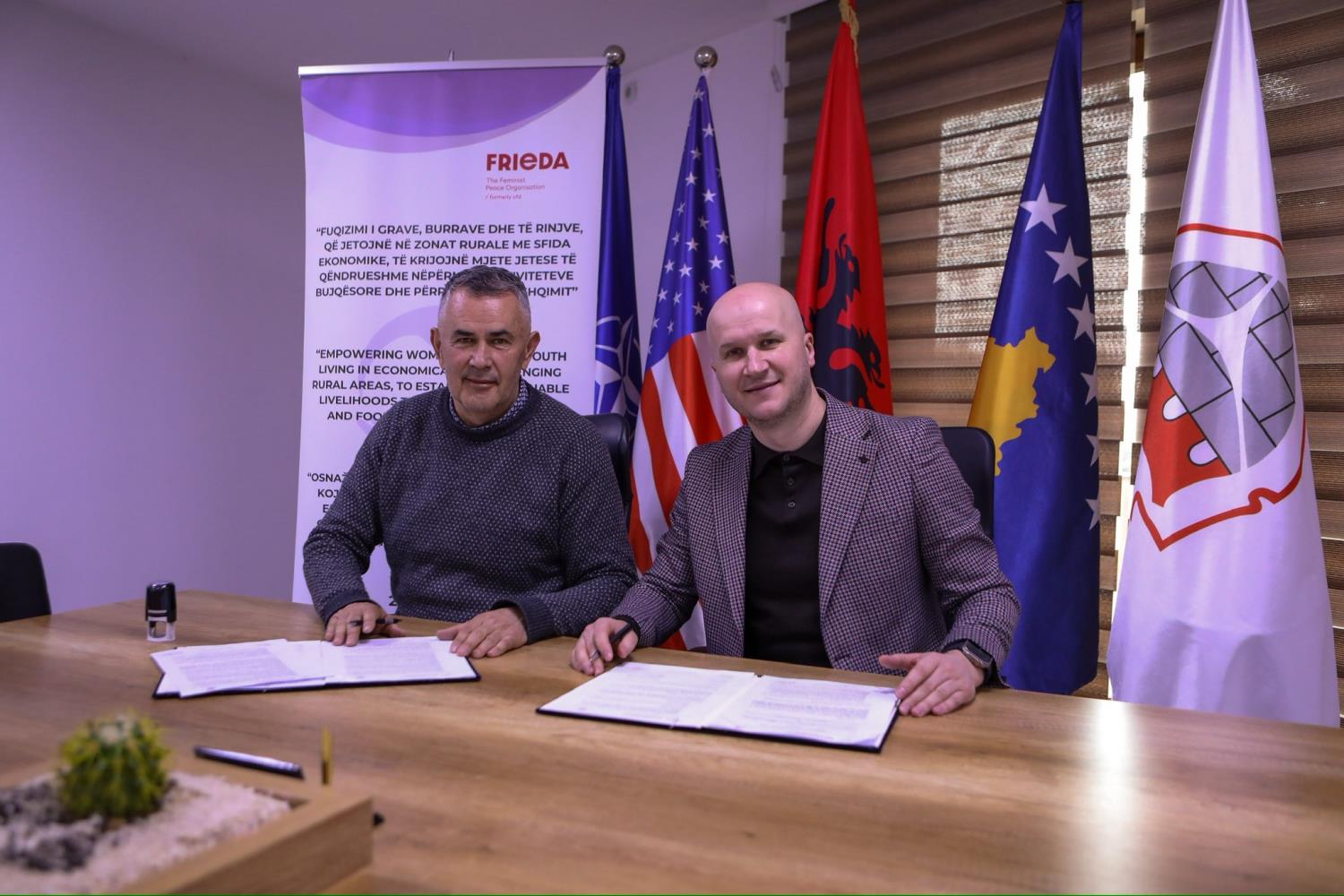 The cooperation agreement with the municipalities of Shtime and Vushtrri is signed